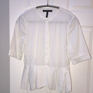 Bcbg S cotton (stretch) peplum